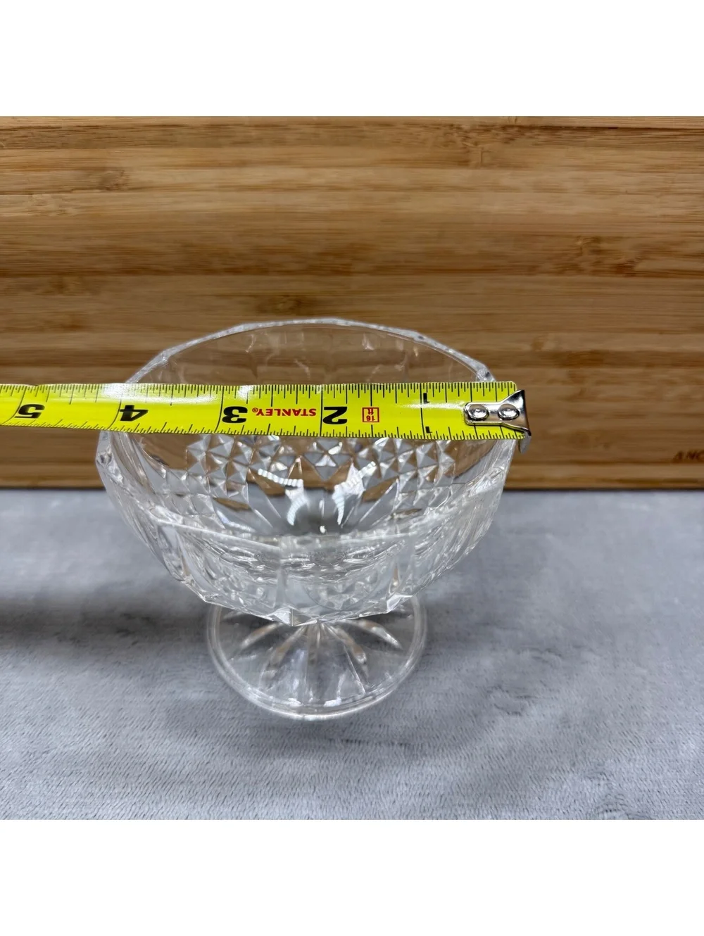 Cristal d'Arques Longchamp 24% Lead Crystal Covered Candy Dish with Lid France